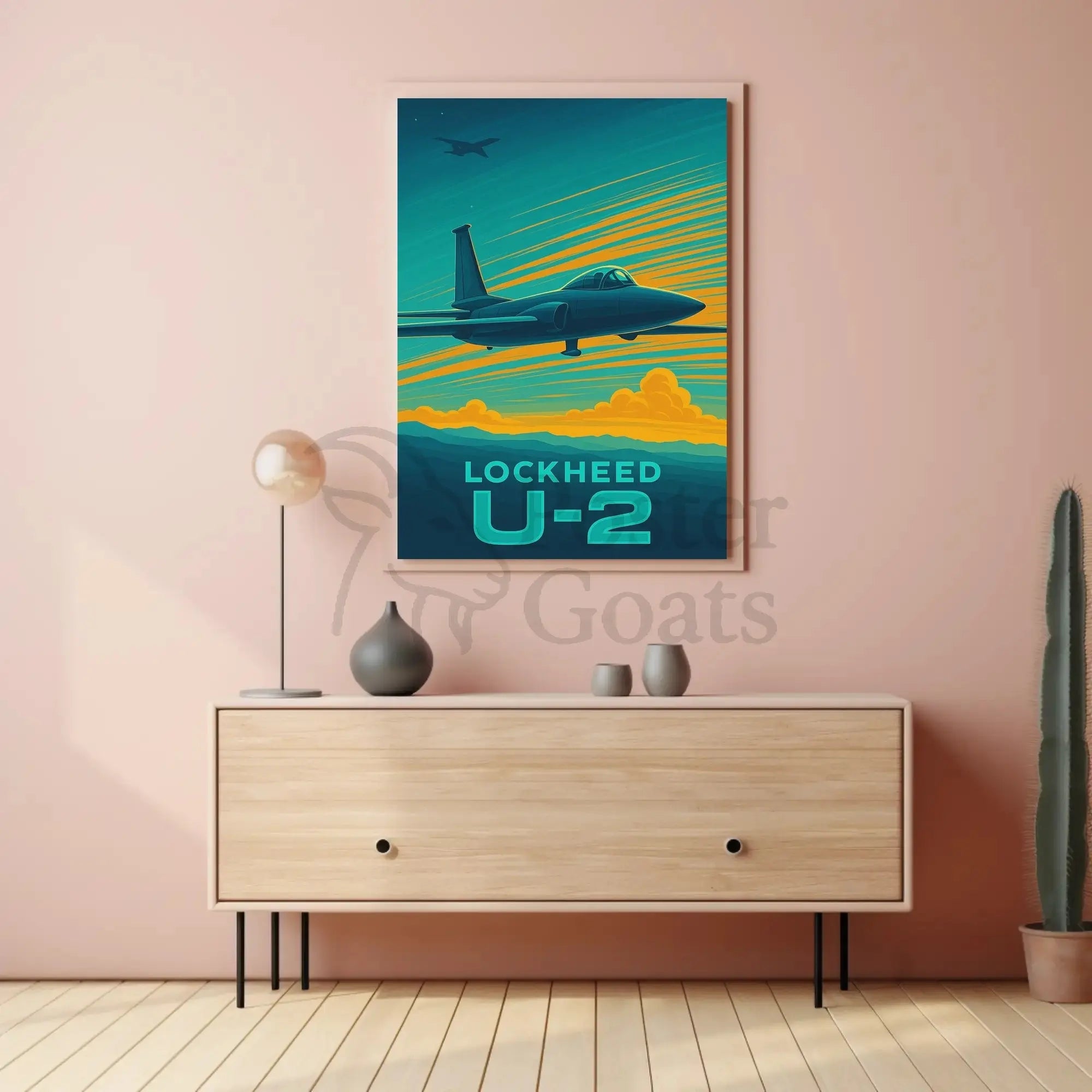 Lockheed U-2 Cold War Era Vintage Aviation Poster PosterGoat