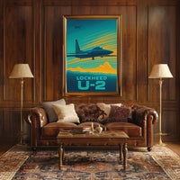 Lockheed U-2 Cold War Era Vintage Aviation Poster PosterGoat