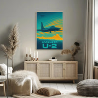 Lockheed U-2 Cold War Era Vintage Aviation Poster PosterGoat