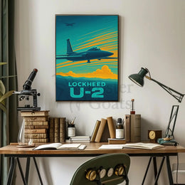 Lockheed U-2 Cold War Era Vintage Aviation Poster PosterGoat