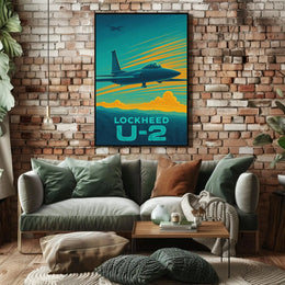 Lockheed U-2 Cold War Era Vintage Aviation Poster PosterGoat