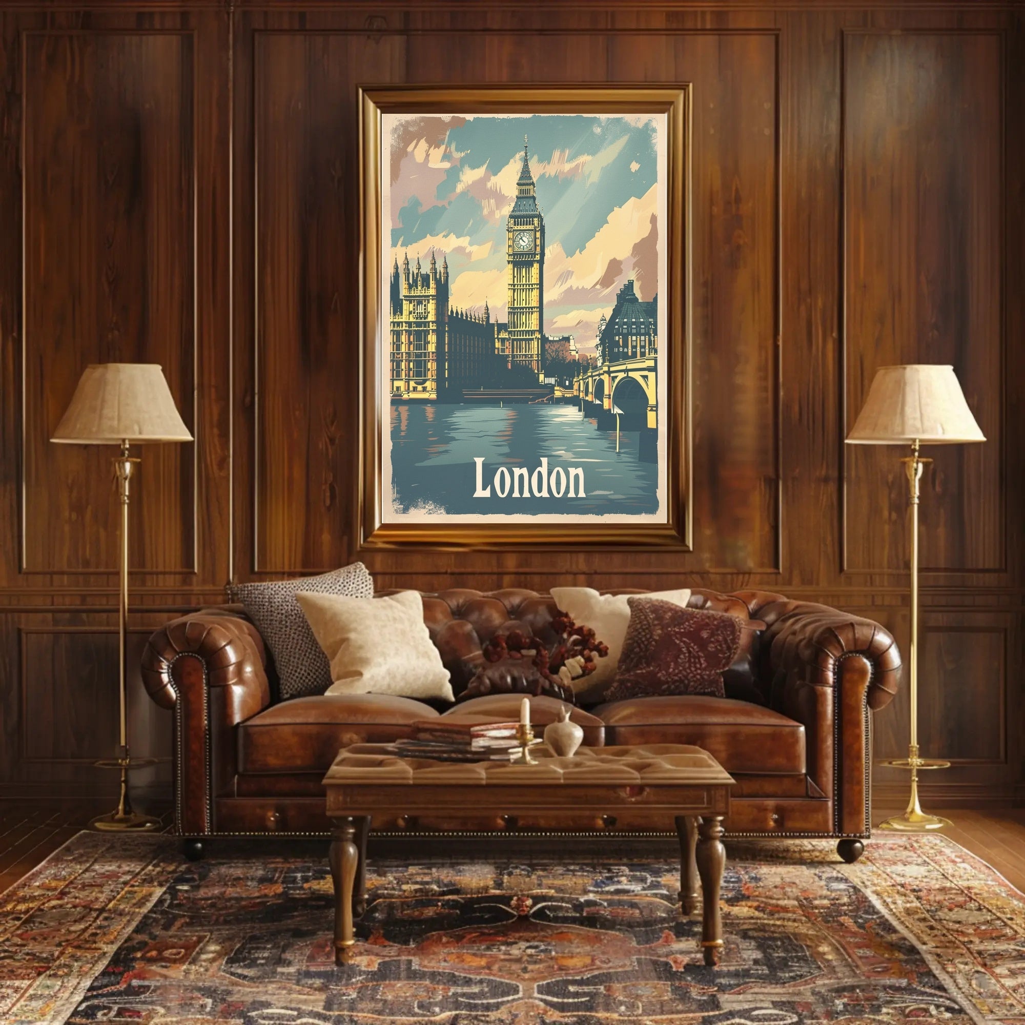 London Big Ben Travel Art - Urban Cityscape Poster PosterGoat