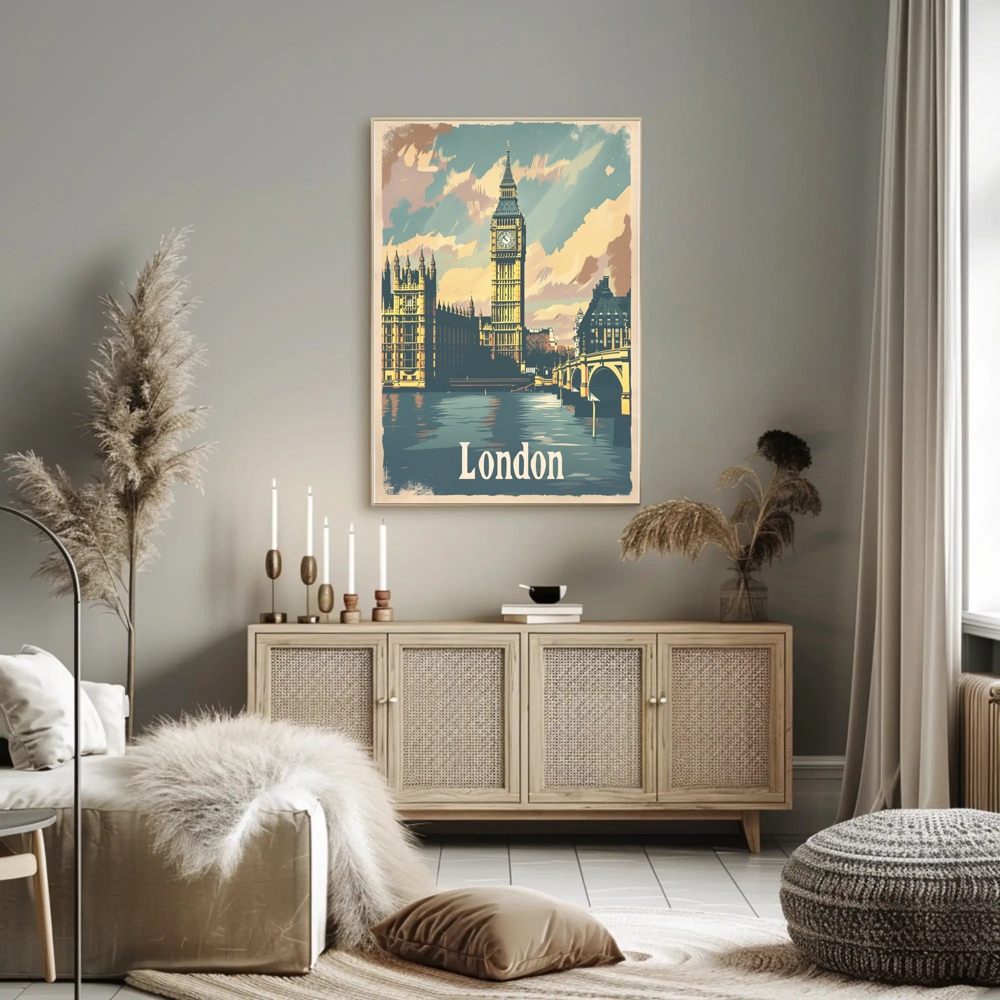 London Big Ben Travel Art - Urban Cityscape Poster PosterGoat