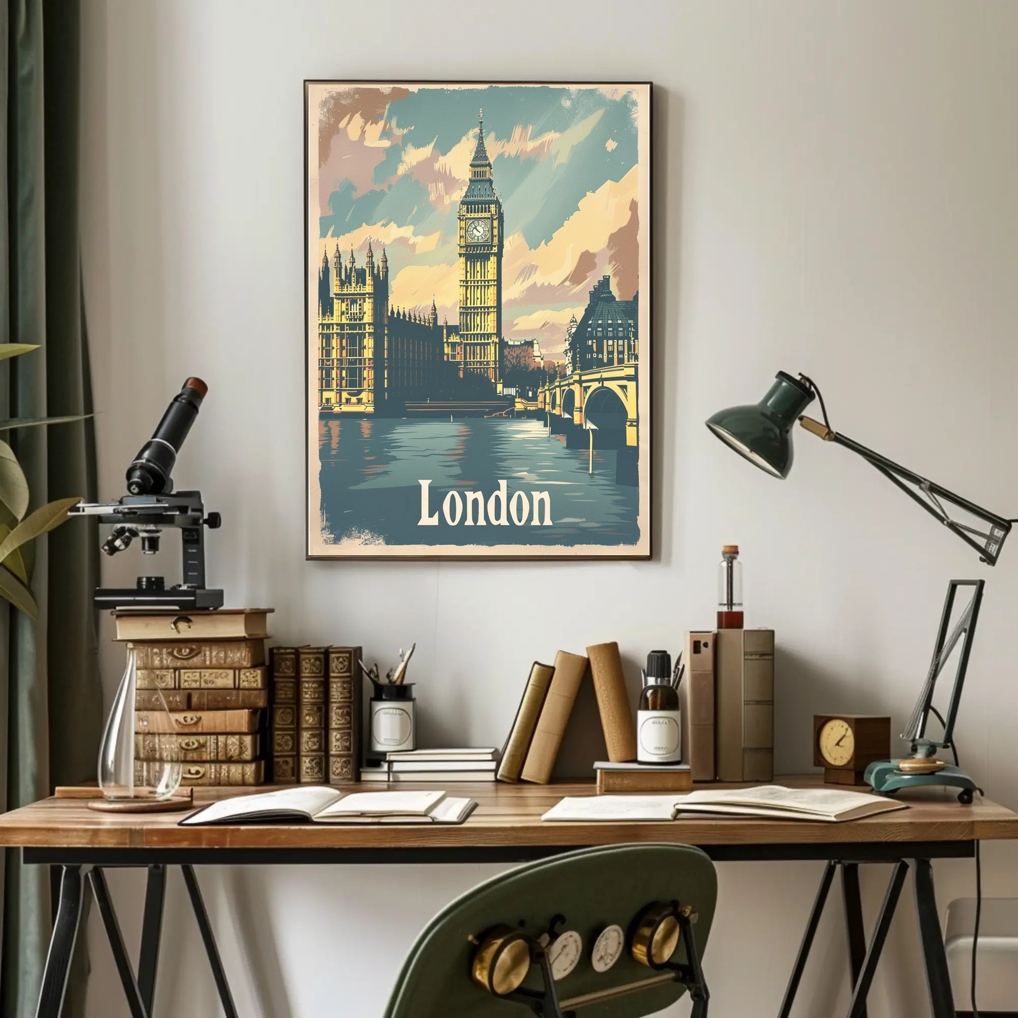 London Big Ben Travel Art - Urban Cityscape Poster PosterGoat