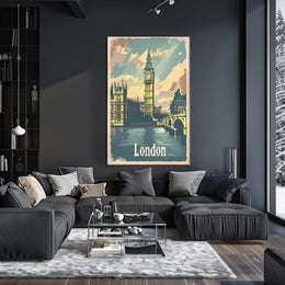 London Big Ben Travel Art - Urban Cityscape Poster PosterGoat