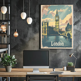 London Big Ben Travel Art - Urban Cityscape Poster PosterGoat