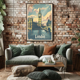 London Big Ben Travel Art - Urban Cityscape Poster PosterGoat