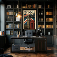 London Pop Art Cityscape Poster PosterGoat
