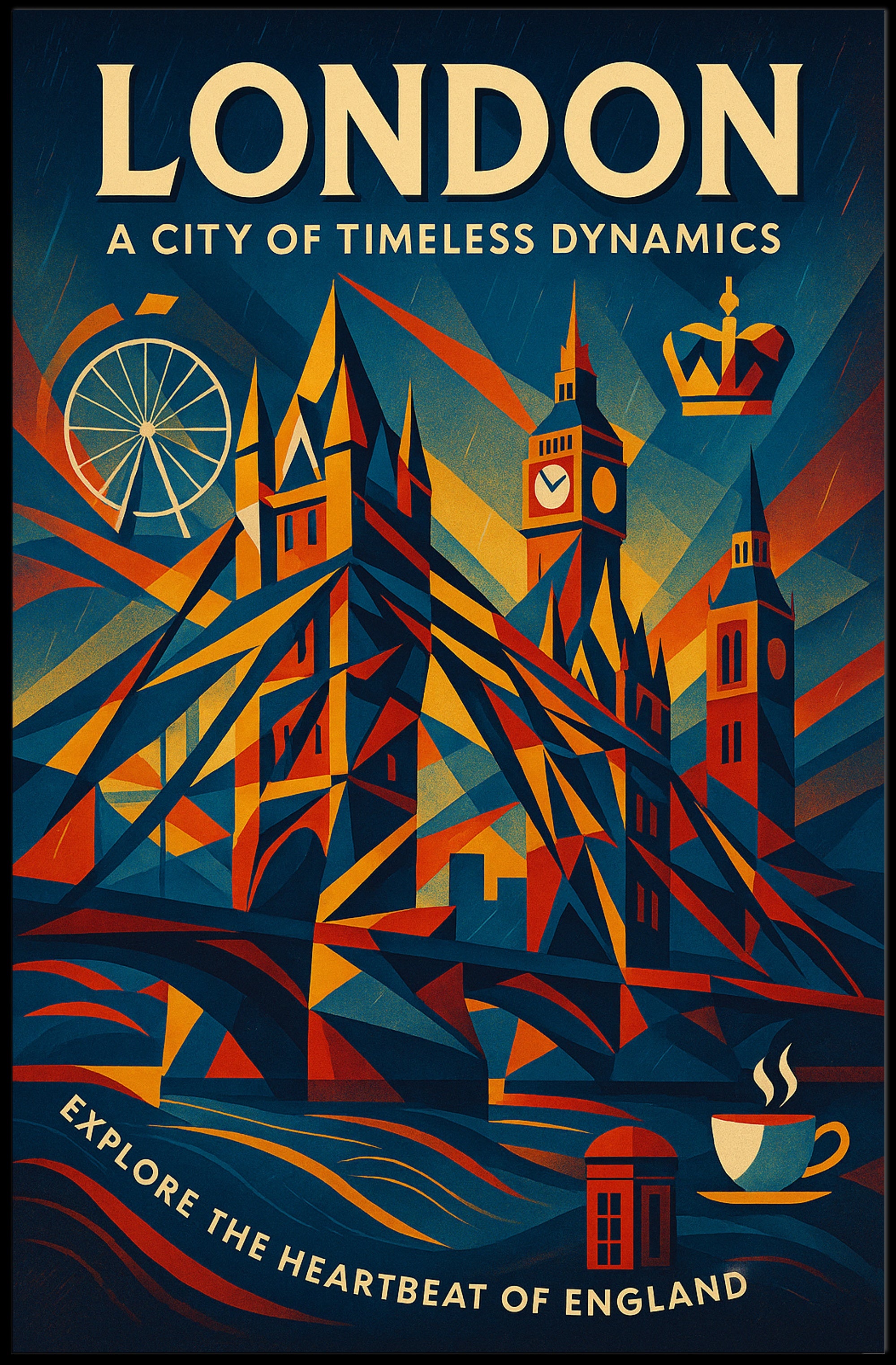 London Timeless Dynamics Wall Art Print PosterGoat