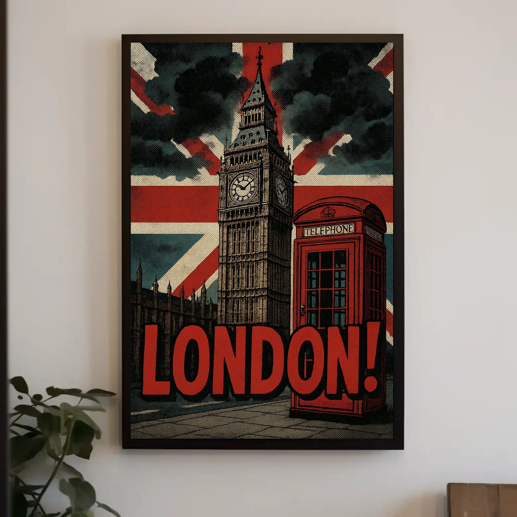 London's Vintage Icons Travel Poster PosterGoat