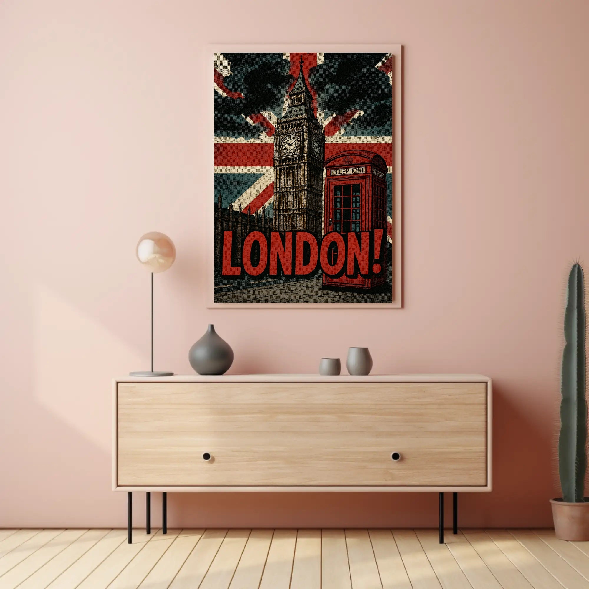 London's Vintage Icons Travel Poster PosterGoat