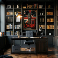 London's Vintage Icons Travel Poster PosterGoat