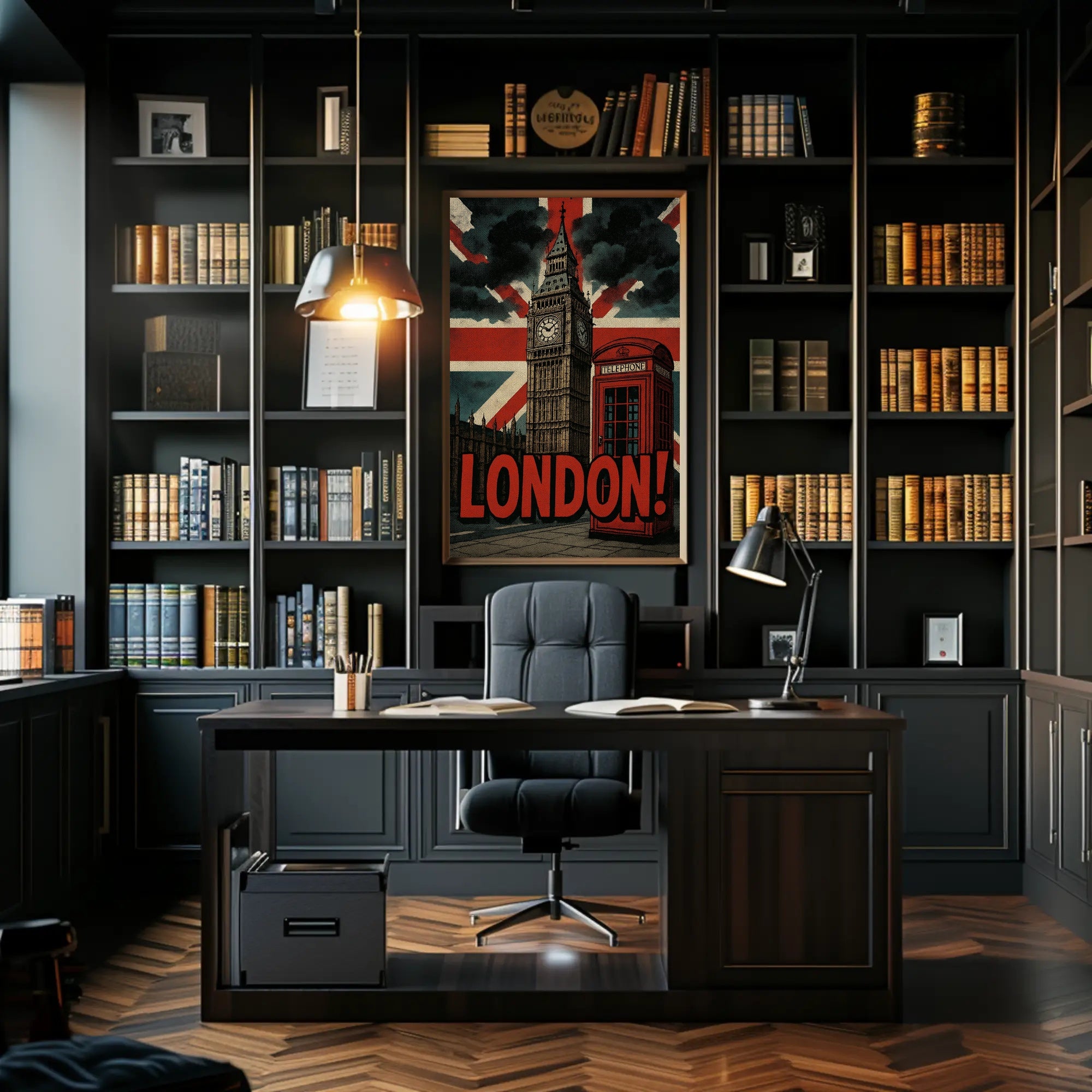 London's Vintage Icons Travel Poster PosterGoat