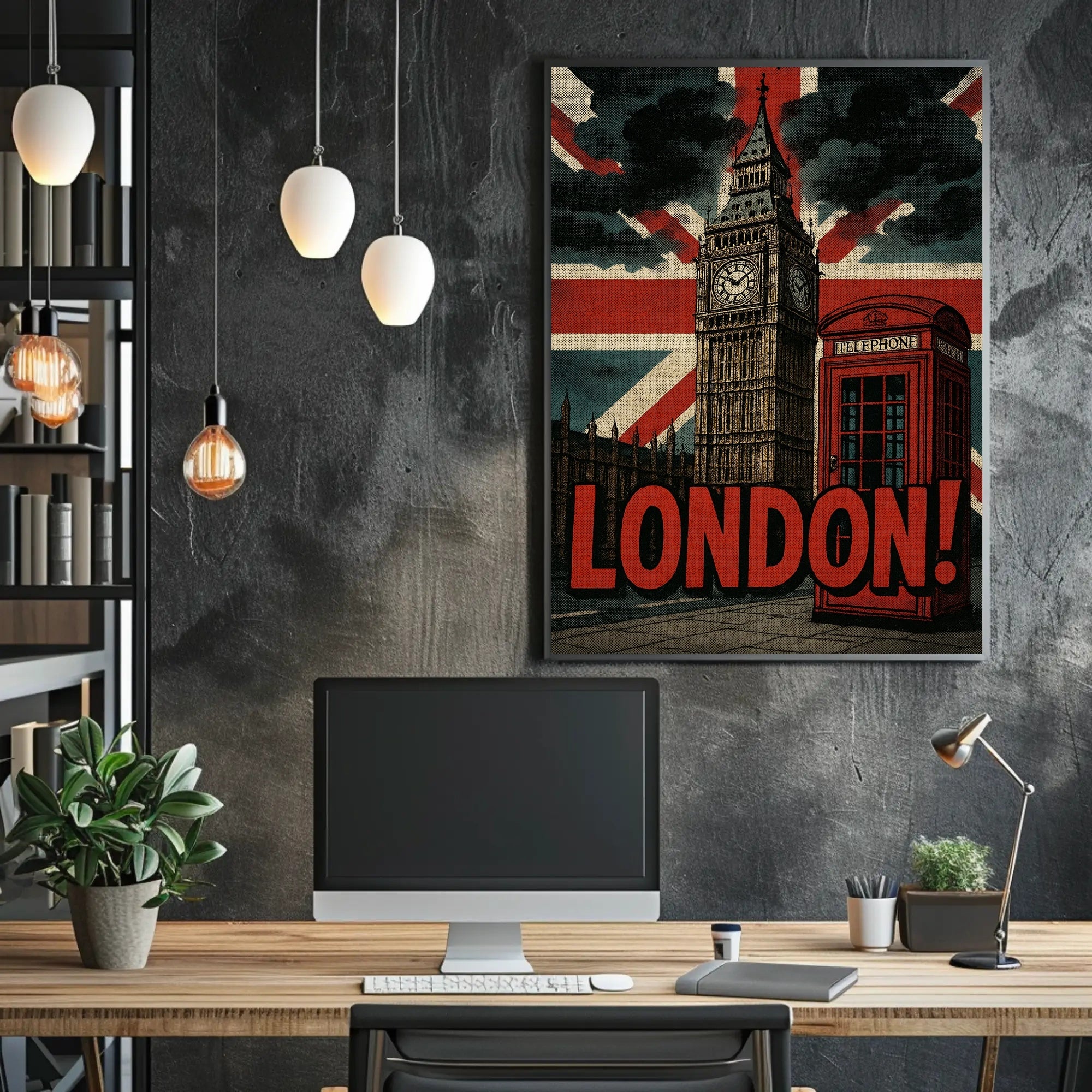 London's Vintage Icons Travel Poster PosterGoat