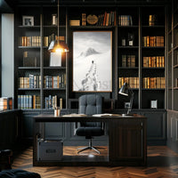 Lonely Trek Through Arctic Wilderness Travel Poster PosterGoat