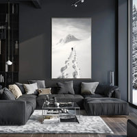 Lonely Trek Through Arctic Wilderness Travel Poster PosterGoat