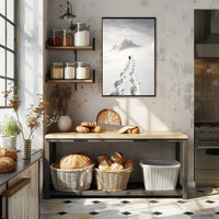 Lonely Trek Through Arctic Wilderness Travel Poster PosterGoat