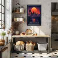Los Angeles At Sunset Poster PosterGoat