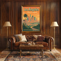 Los Angeles City Of Angels Poster PosterGoat
