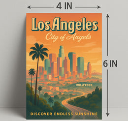 Los Angeles City Of Angels Poster PosterGoat