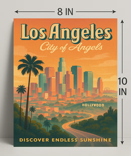 Los Angeles City Of Angels Poster PosterGoat