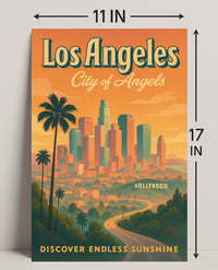 Los Angeles City Of Angels Poster PosterGoat