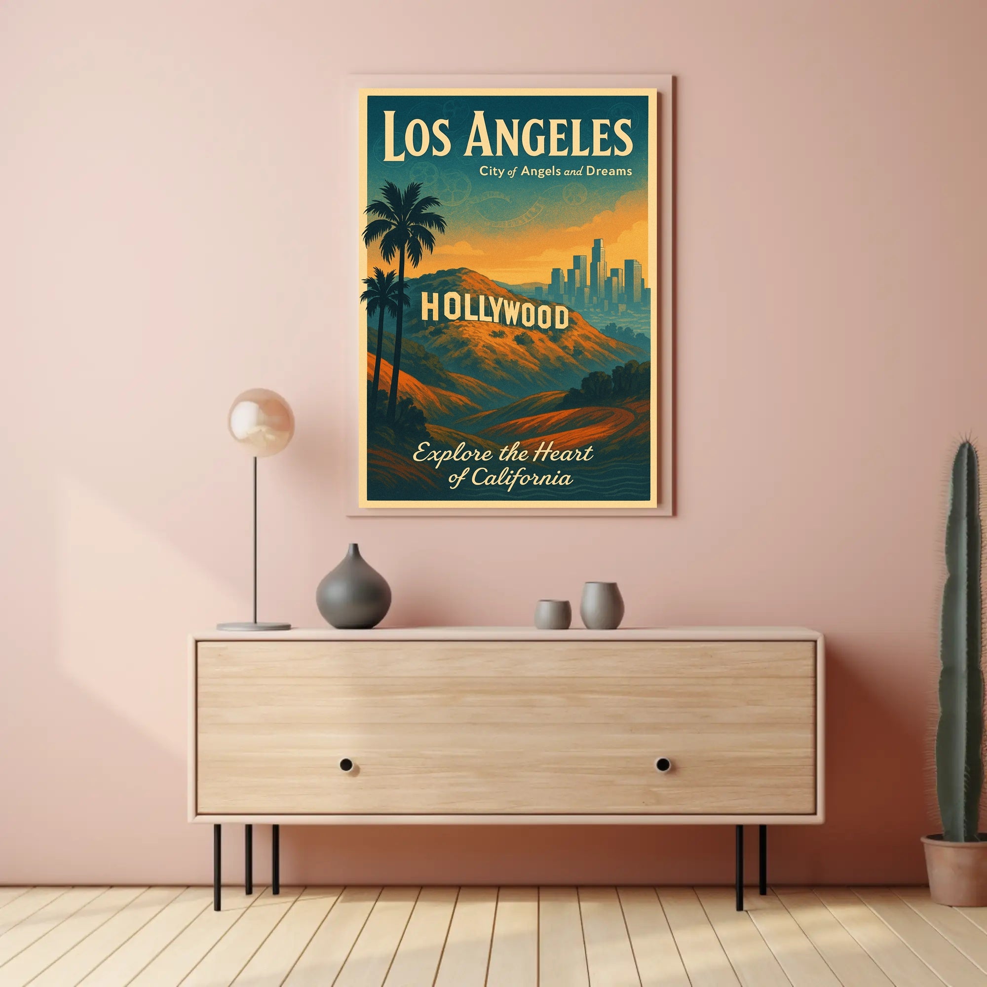 Los Angeles City of Angels Poster PosterGoat