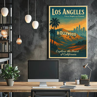 Los Angeles City of Angels Poster PosterGoat