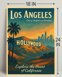 Los Angeles City of Angels Poster PosterGoat