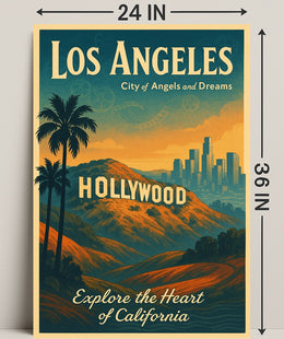 Los Angeles City of Angels Poster PosterGoat