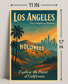 Los Angeles City of Angels Poster PosterGoat