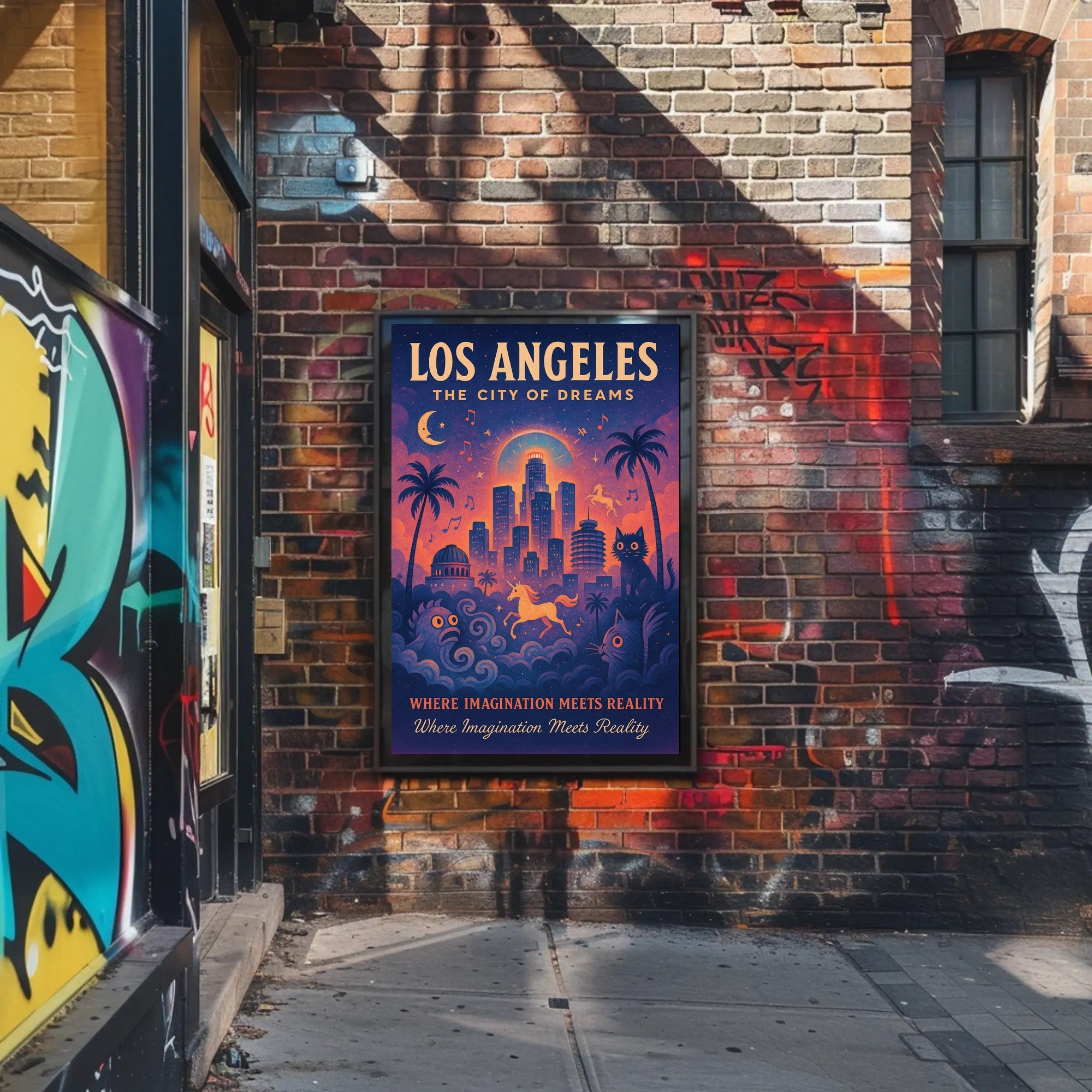 Los Angeles City of Dreams Poster Art Print PosterGoat