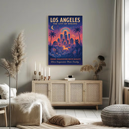 Los Angeles City of Dreams Poster Art Print PosterGoat
