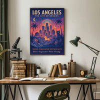 Los Angeles City of Dreams Poster Art Print PosterGoat
