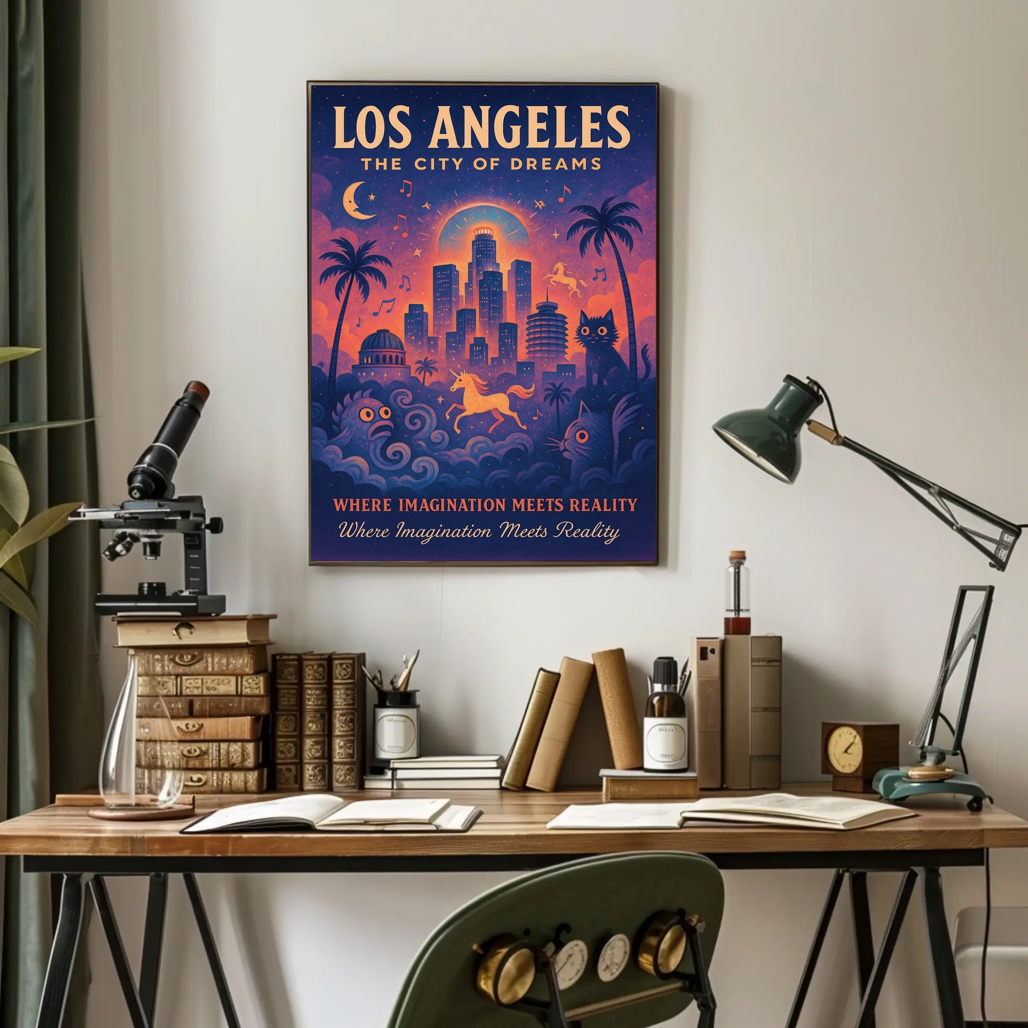 Los Angeles City of Dreams Poster Art Print PosterGoat