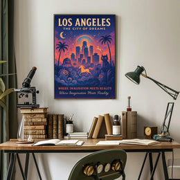 Los Angeles City of Dreams Poster Art Print PosterGoat