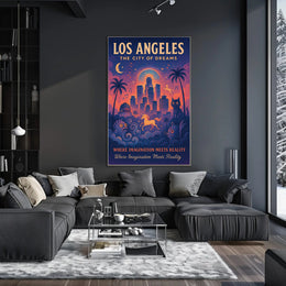 Los Angeles City of Dreams Poster Art Print PosterGoat