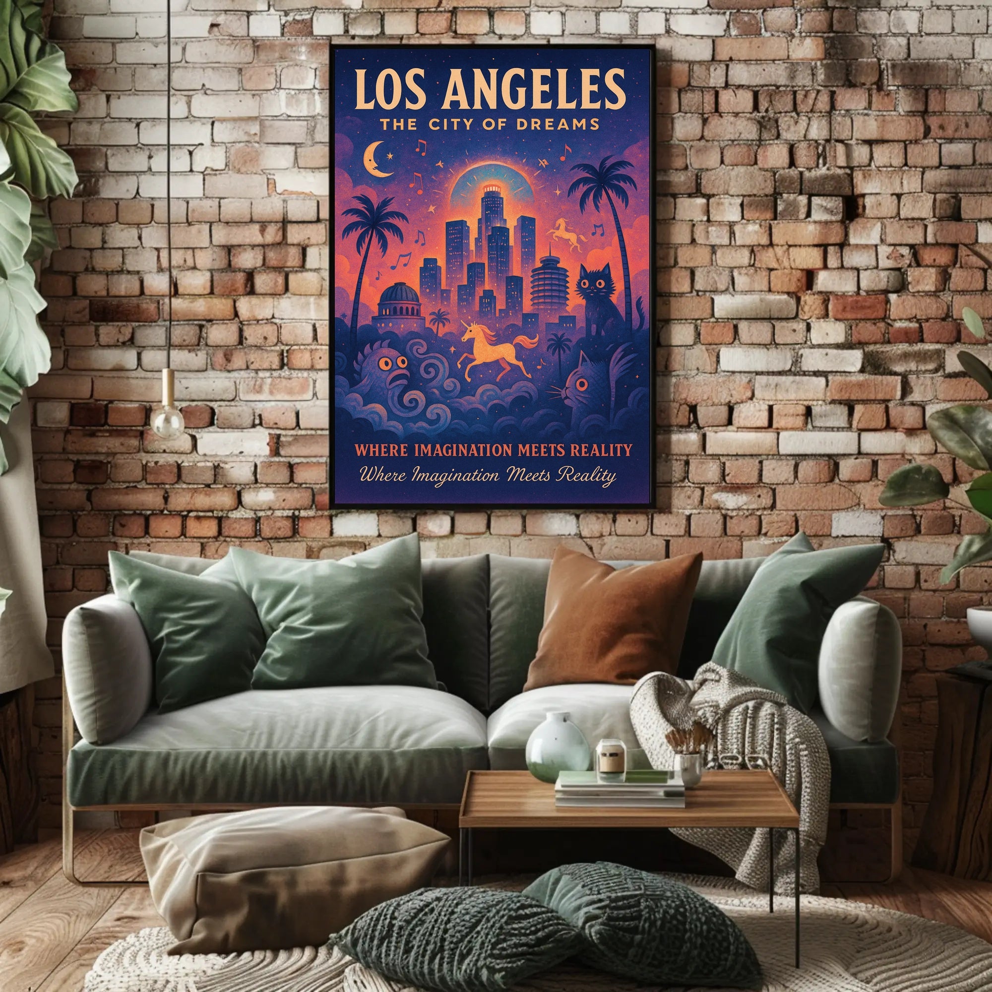 Los Angeles City of Dreams Poster Art Print PosterGoat