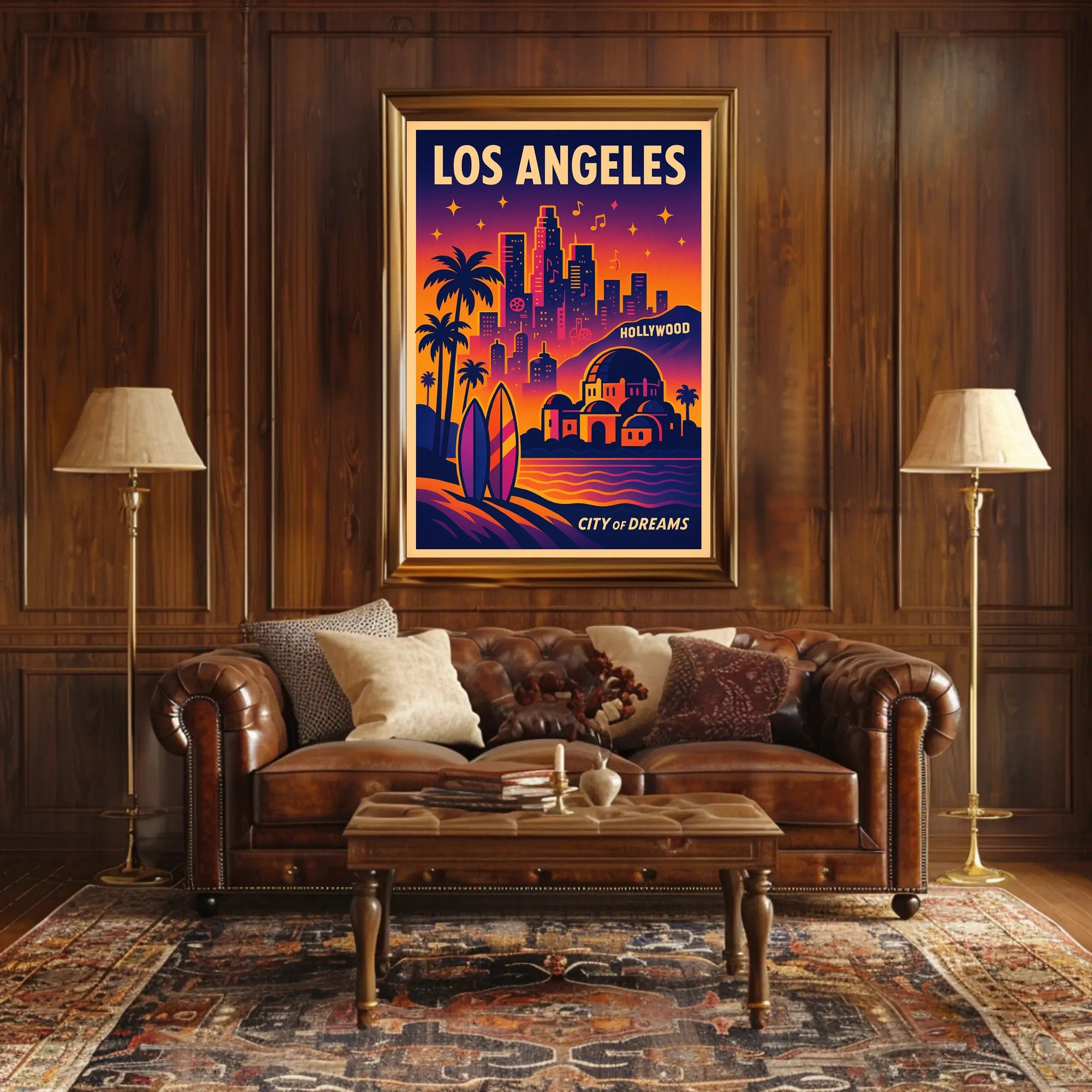 Los Angeles City of Dreams Poster PosterGoat