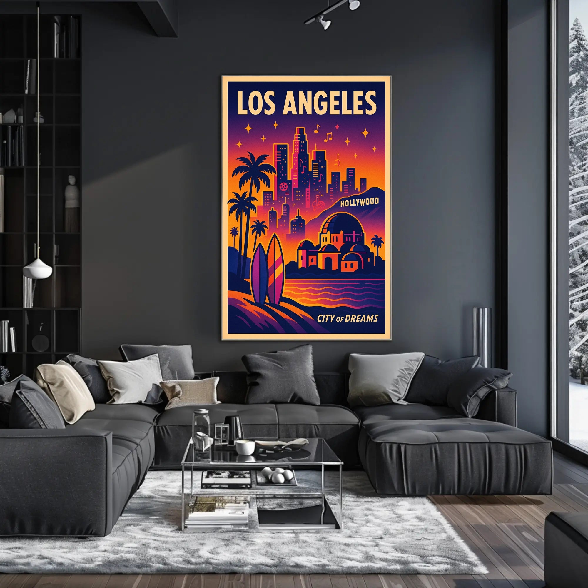 Los Angeles City of Dreams Poster PosterGoat
