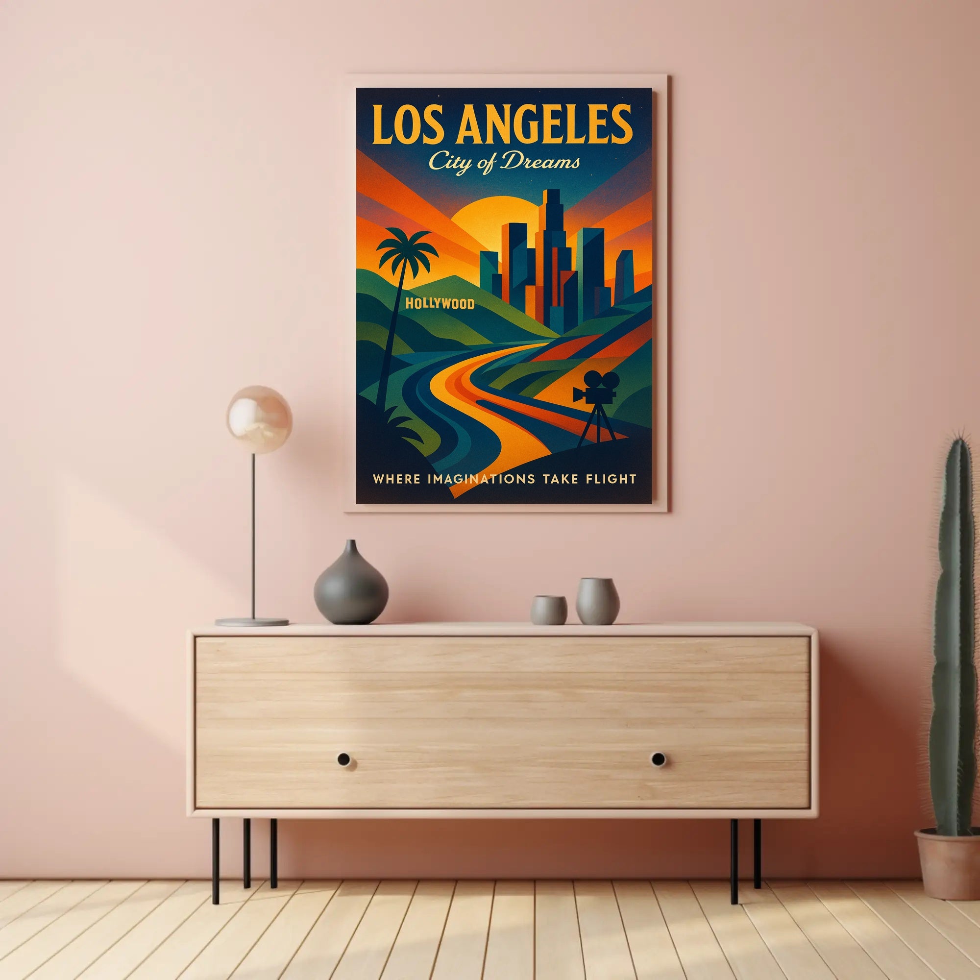 Los Angeles City of Dreams Poster PosterGoat