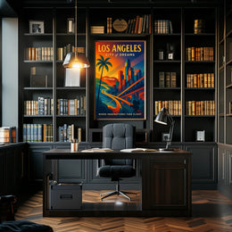 Los Angeles City of Dreams Poster PosterGoat