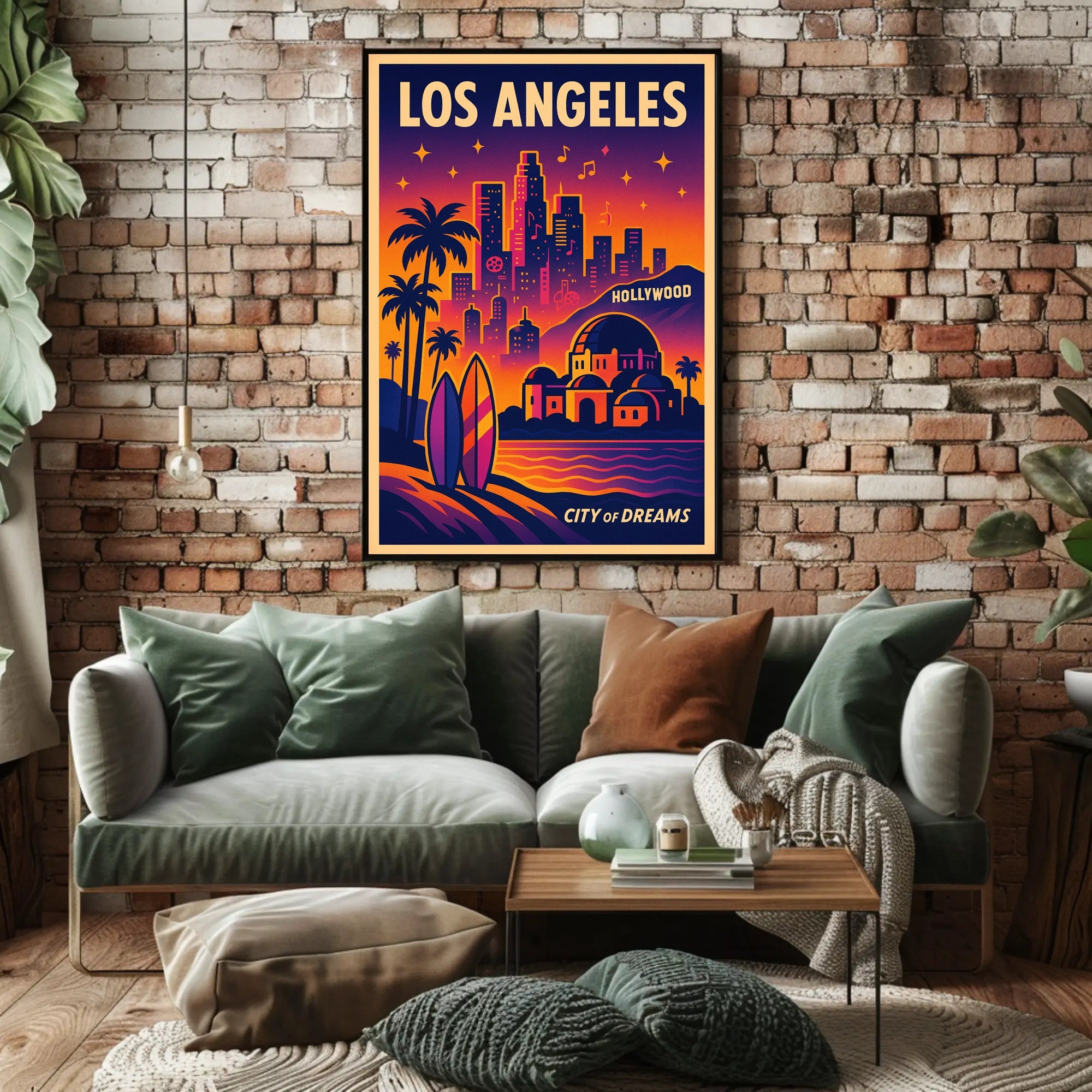 Los Angeles City of Dreams Poster PosterGoat
