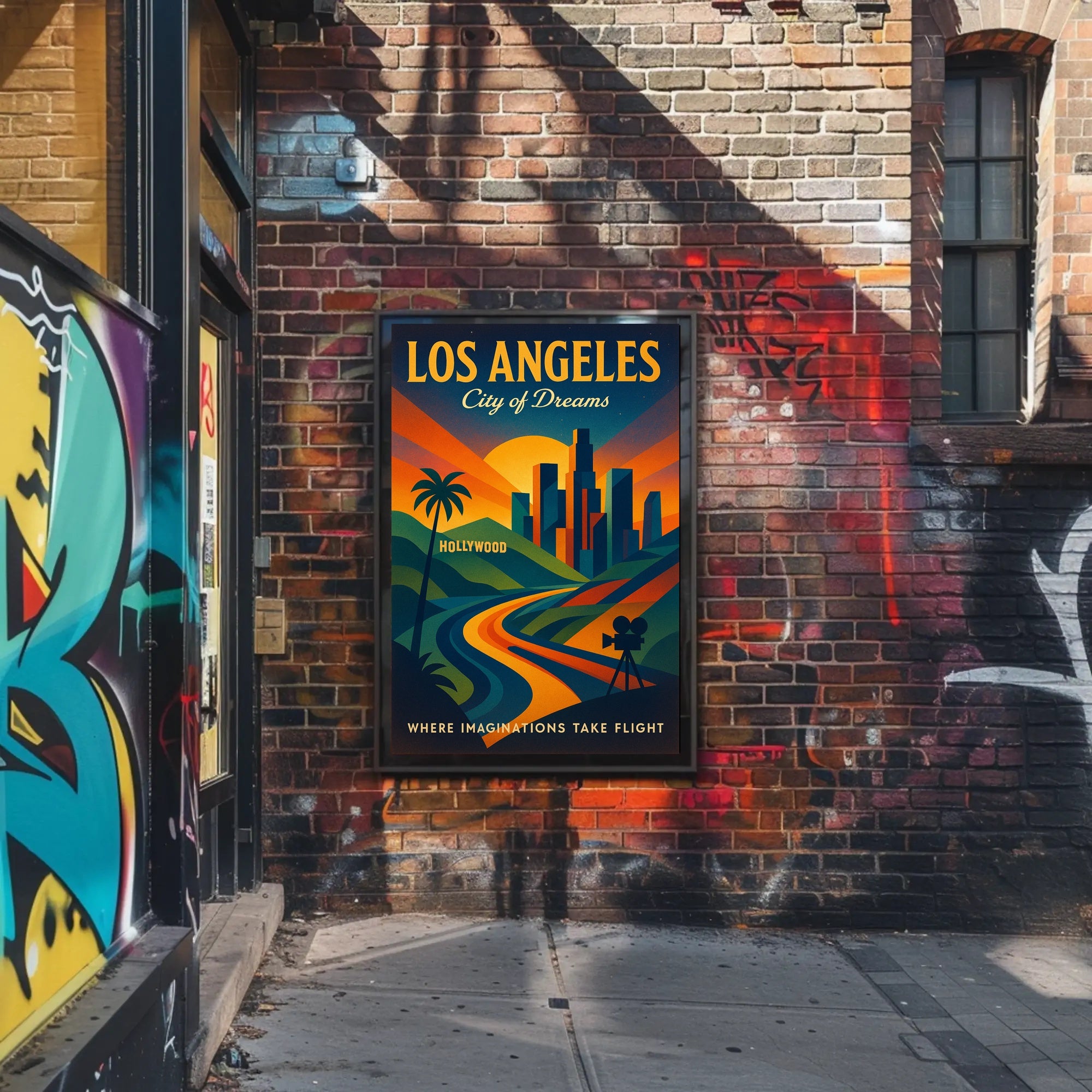 Los Angeles City of Dreams Poster PosterGoat