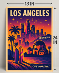 Los Angeles City of Dreams Poster PosterGoat