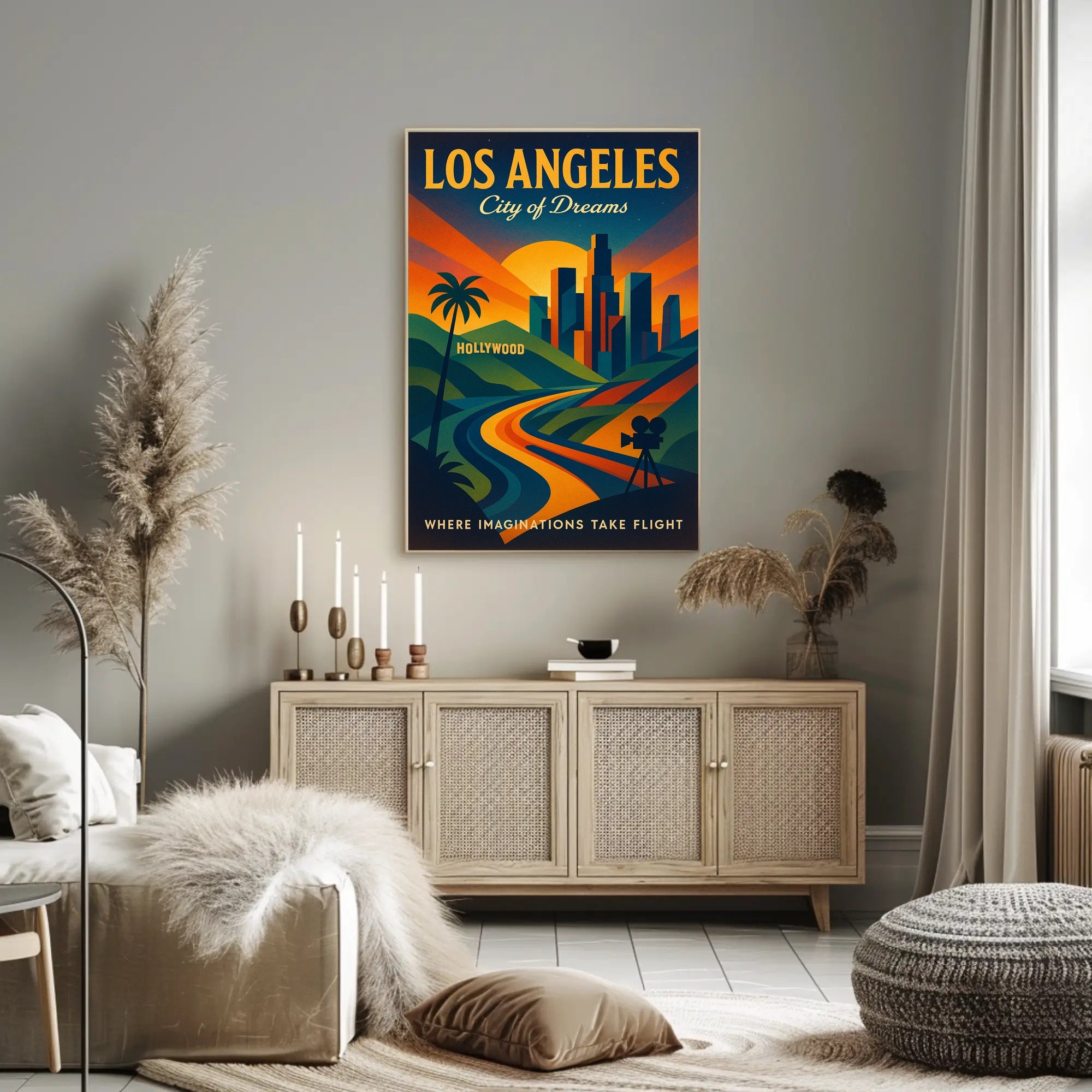 Los Angeles City of Dreams Poster PosterGoat