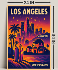 Los Angeles City of Dreams Poster PosterGoat