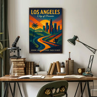 Los Angeles City of Dreams Poster PosterGoat
