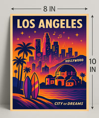 Los Angeles City of Dreams Poster PosterGoat
