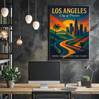 Los Angeles City of Dreams Poster PosterGoat